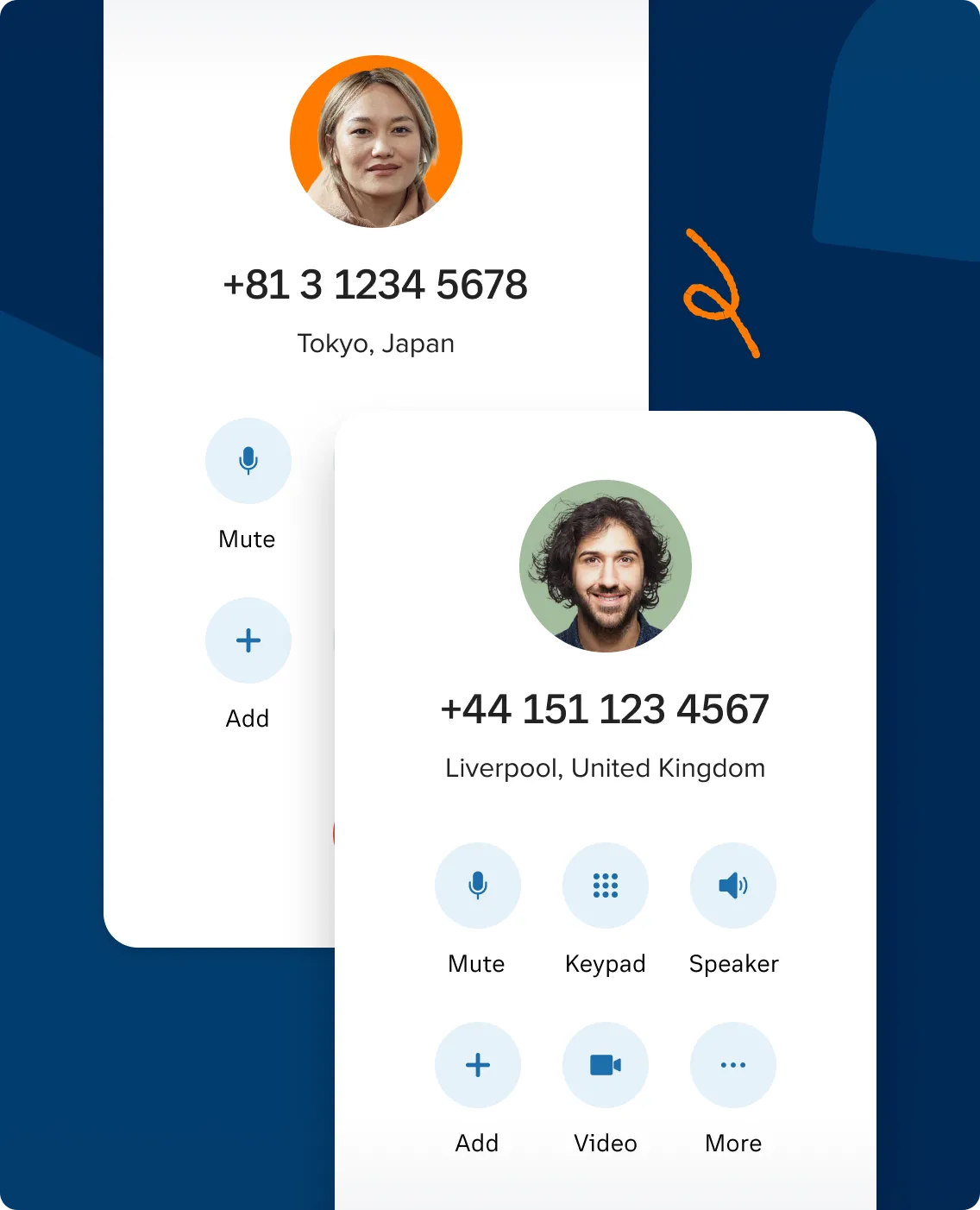 Global team members on a meeting via RingCentral