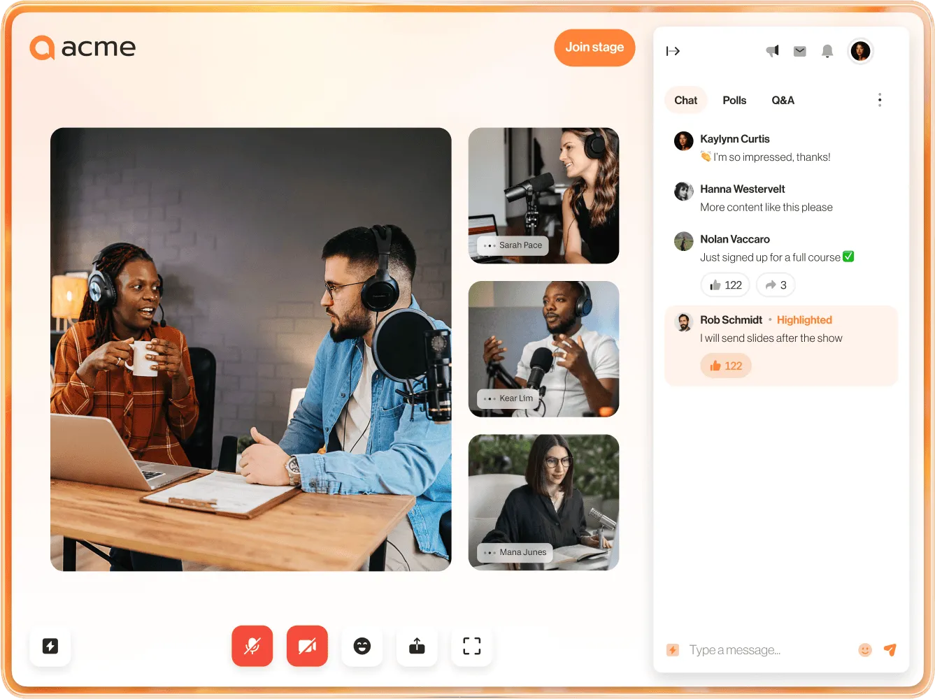 An ongoing online event hosted on RingCentral Events platform