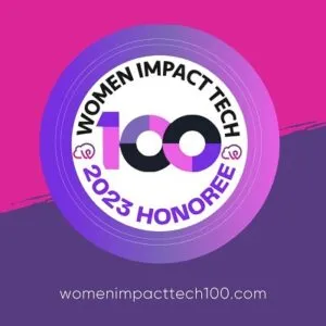Women Impact Tech 2023 Honoree badge