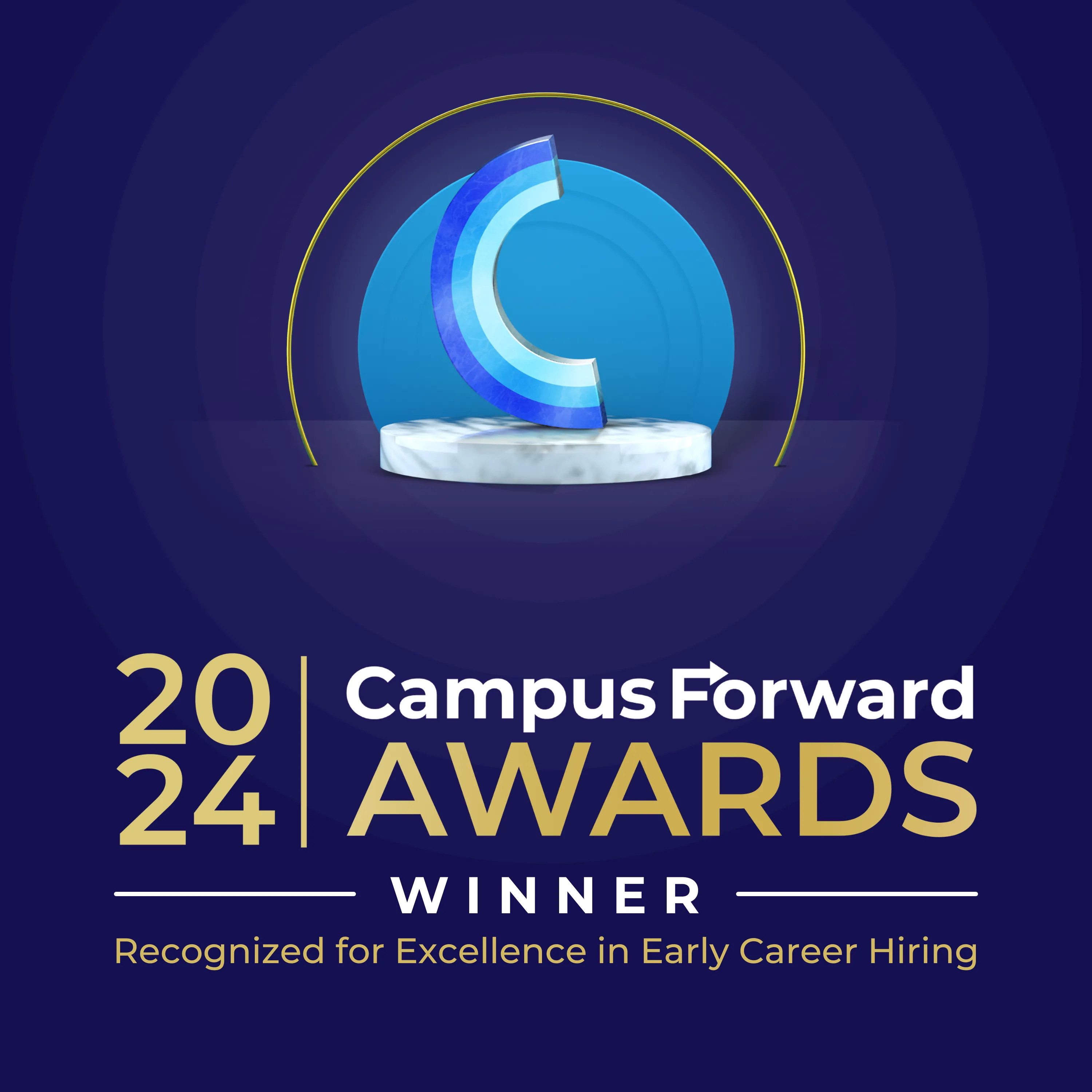 RippleMatch 2024 Campus Forward Winner badge
