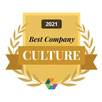 2021 Best Company Culture Comparably Award badge