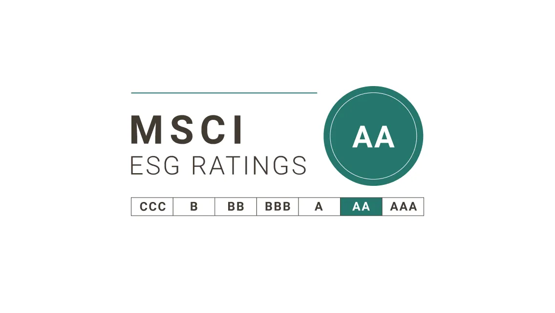 Logotipo AA de MSCI ESG Ratings