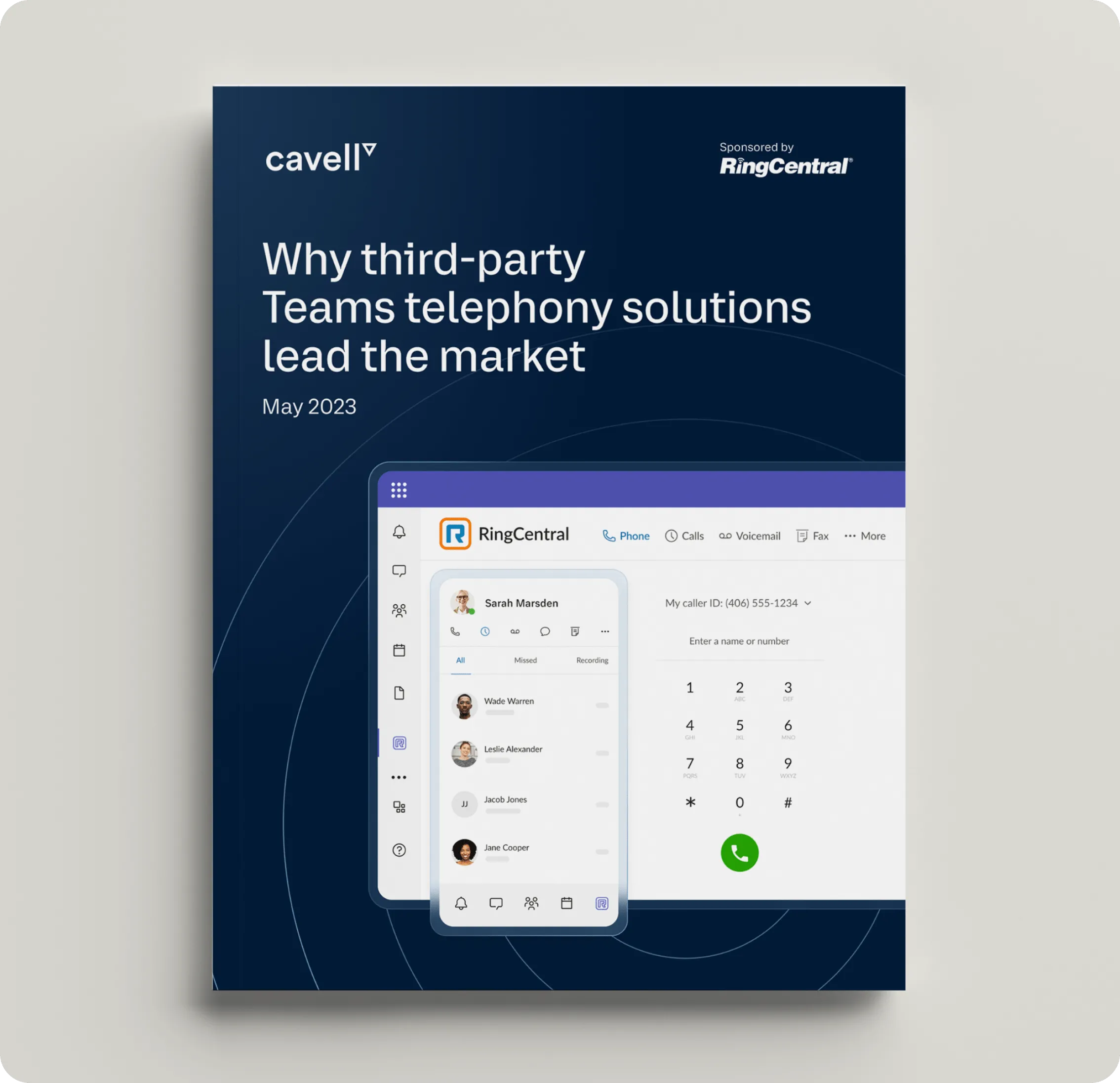 The front page of the whitepaper: Evaluating Enterprise Telephony for Microsoft Teams