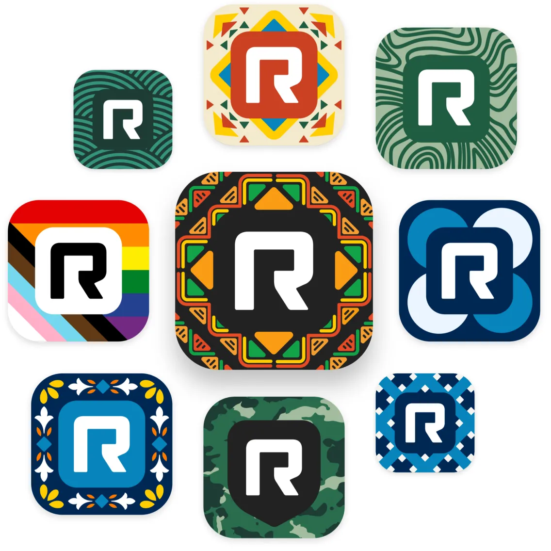 Logos of RingCentral's Employee Resource Groups
