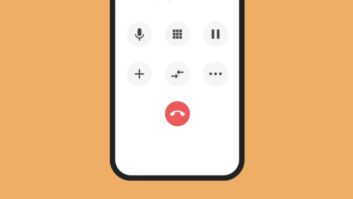 The lower half of a mobile phone dialpad