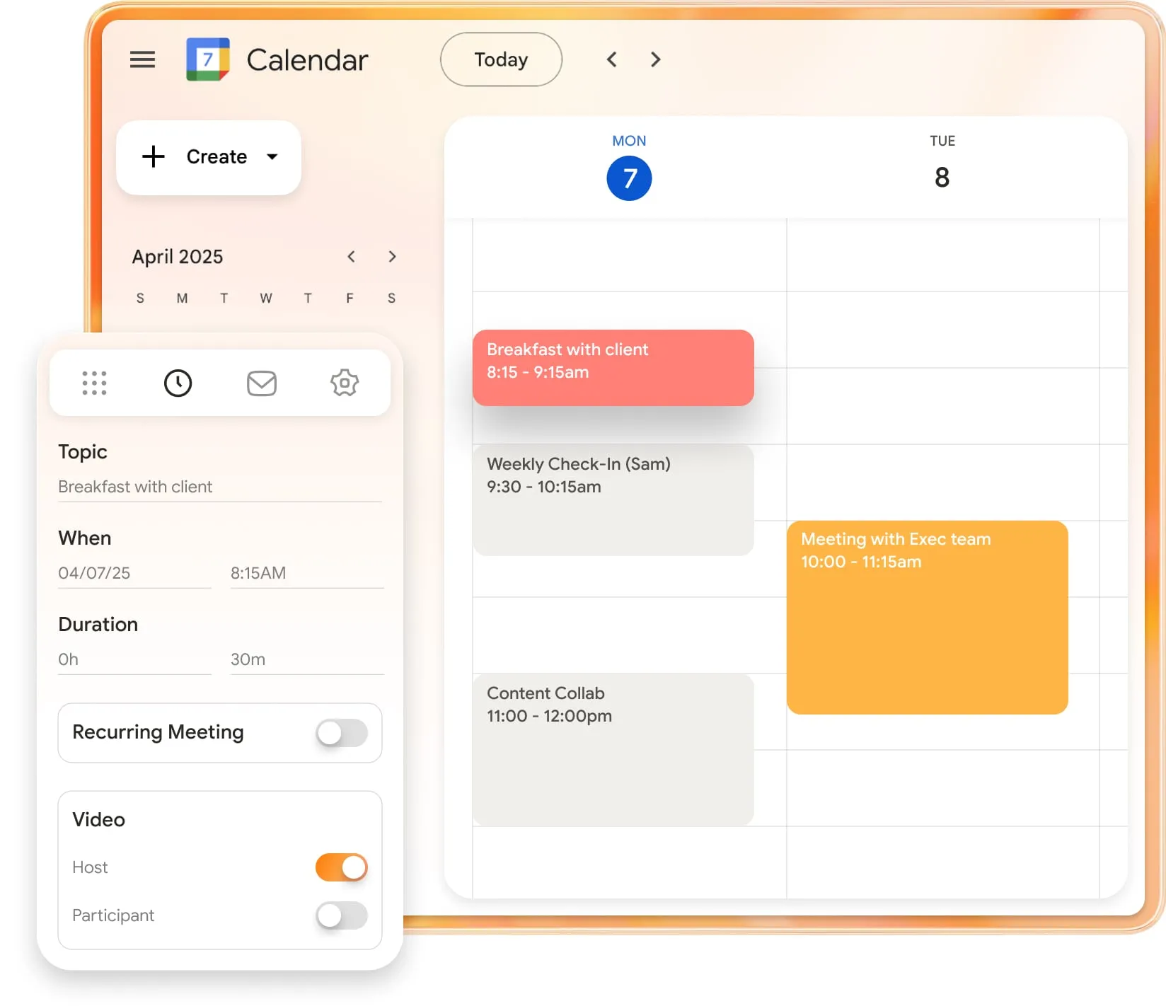 RingCentral calendar