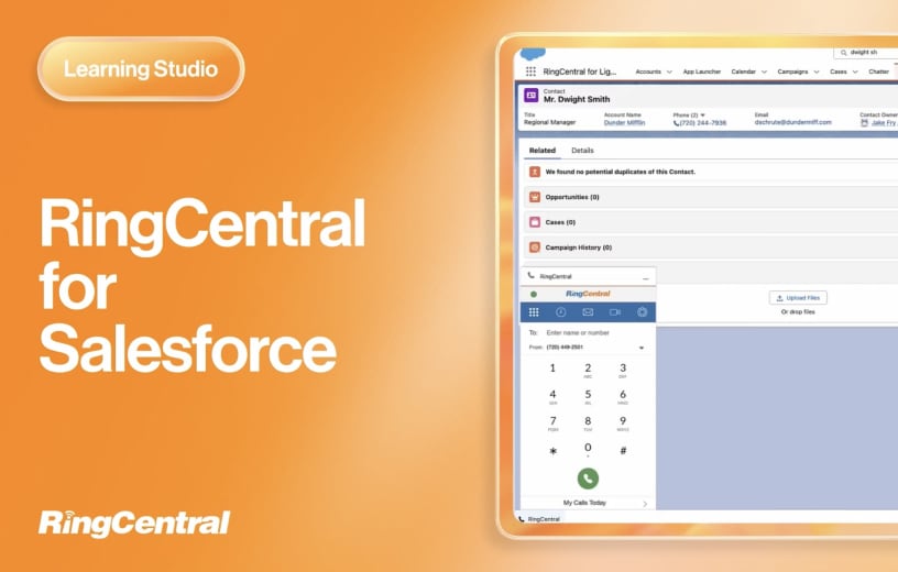 RingCentral for Salesforce webinar