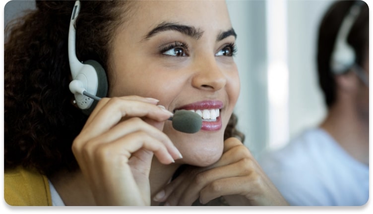 A research team member in a call using RingCentral