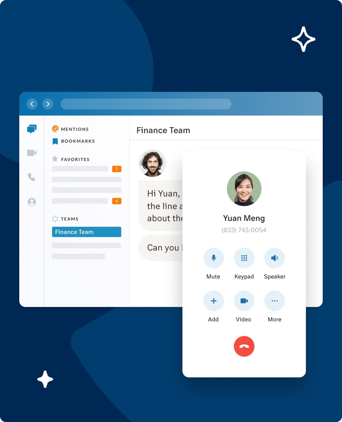 RingCentral-Funktion für den Gerätewechsel von einem Telefon auf ein Tablet