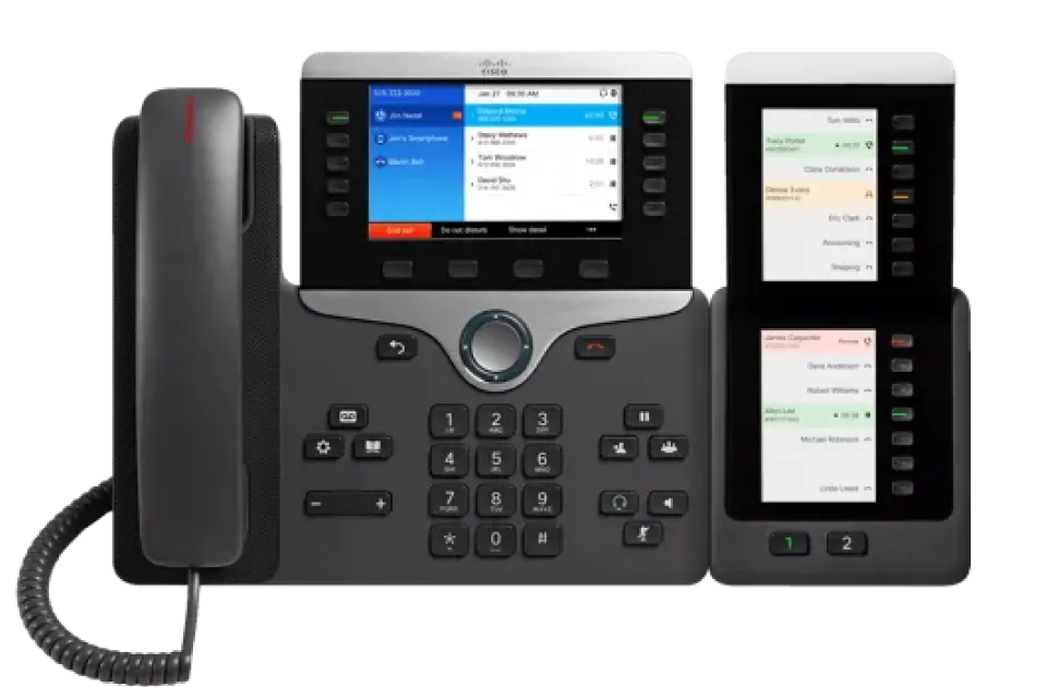 Cisco CP8851 Gigabit Color Business Phone with 1 Expansion Module
