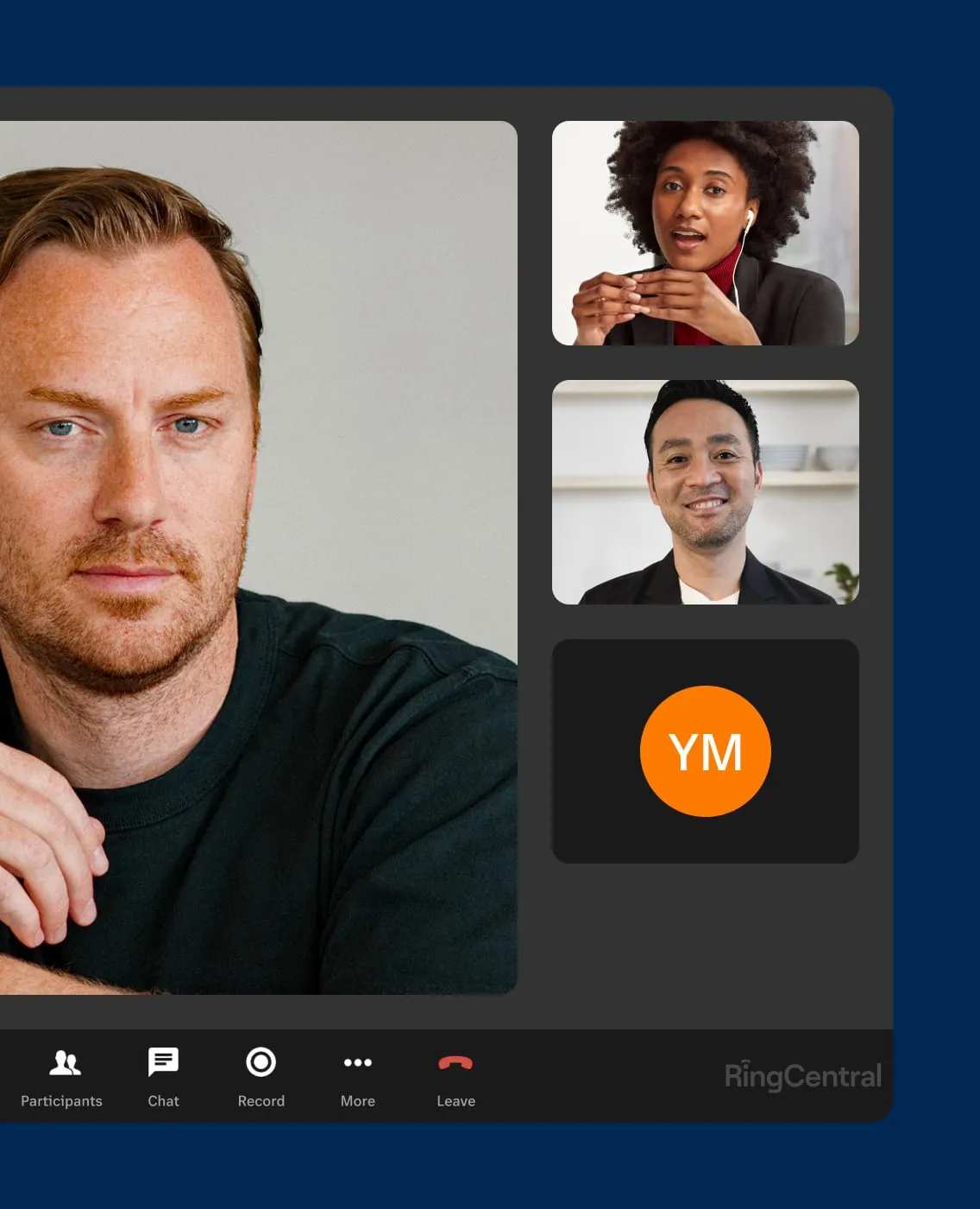 A marketing team enjoys RingCentral's unlimited free online meetings