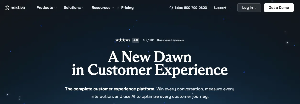 Nextiva’s platform includes both UCaaS and CCaaS features.