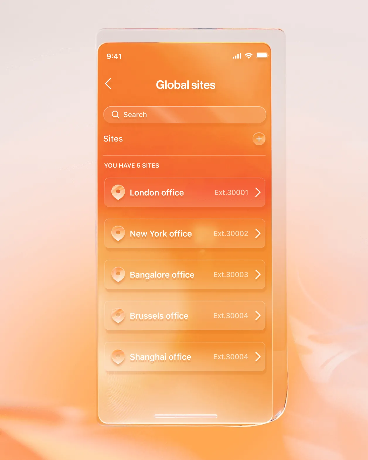 Die Übersicht über globale Standorte in RingCentral sorgt für einheitliche Kommunikation und vernetzte Büros.
