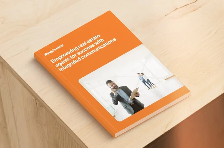 An ebook cover on empowering real estate agents with integrated communications