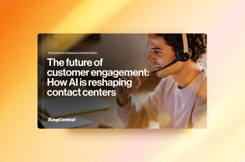 An ebook cover on how AI is changing contact centers