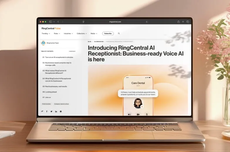 Blog: Introducing RingCentral AI Receptionist: Business-ready Voice AI is here