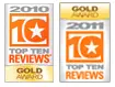 Top Ten Reviews Gold Awardee