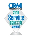 RingCentral Recognized with the 2019 “Rising Star” Service Leader Award by CRM Magazine - Logo