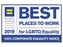 2019 Best Places to Work for LGBTQ Equality—100% Corporate Equality Index
