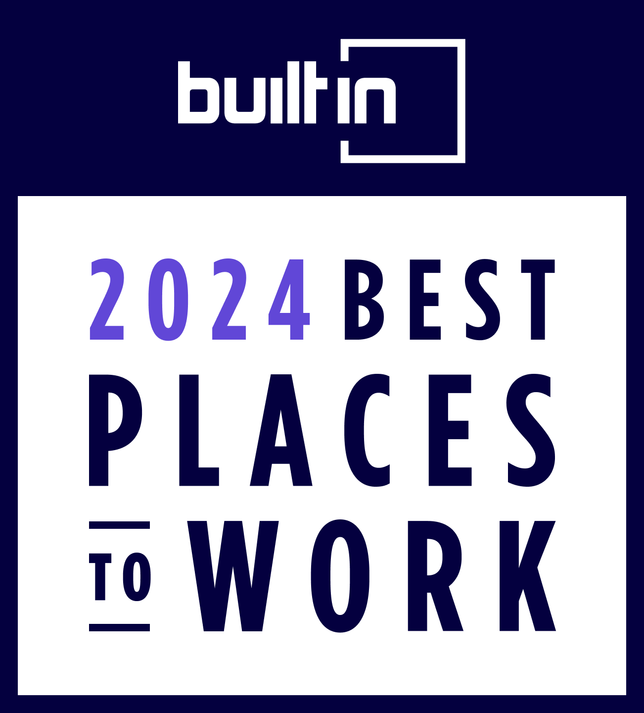 Built In Best Places to Work 2024 logo
