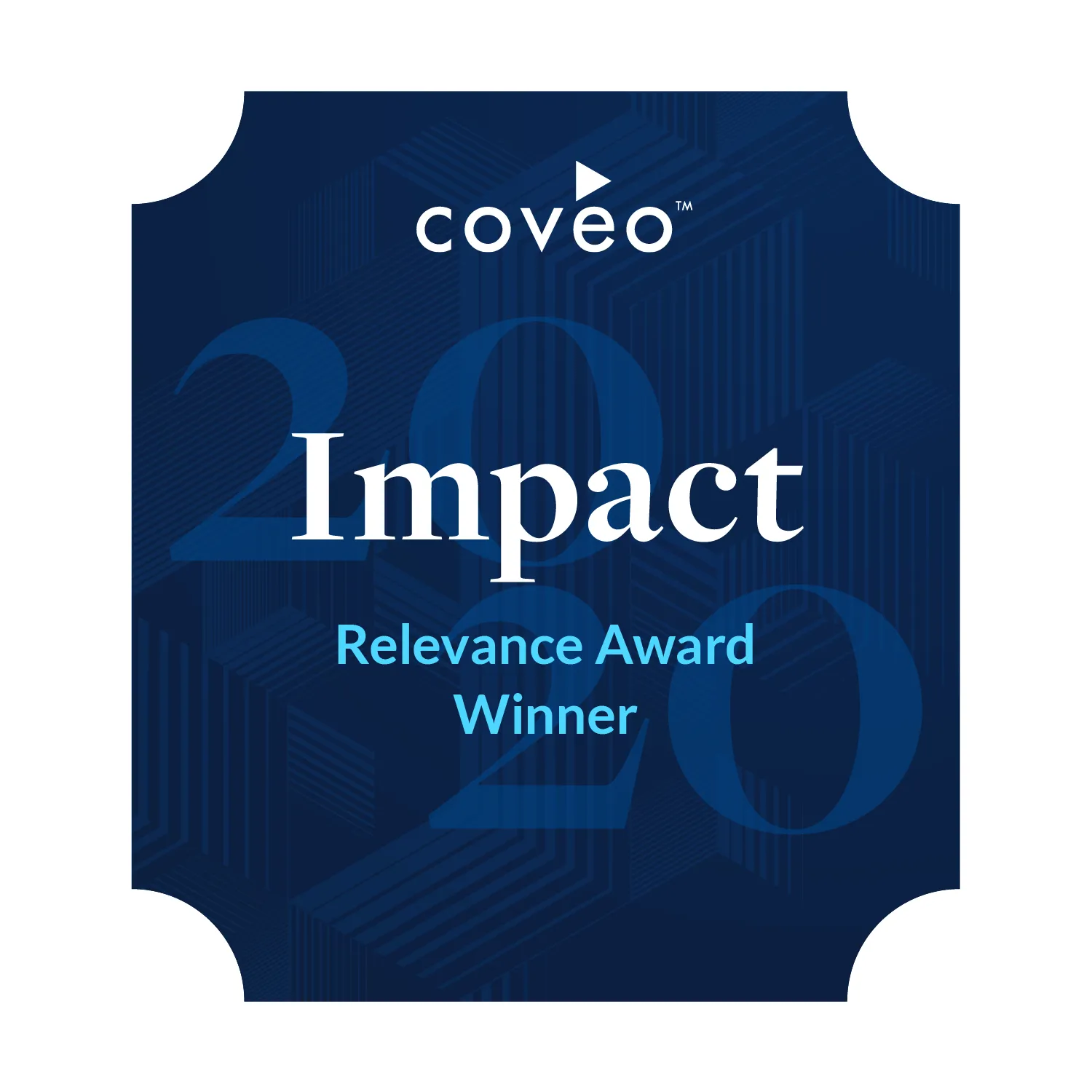 Coveo Impact Relevance Awards Logo