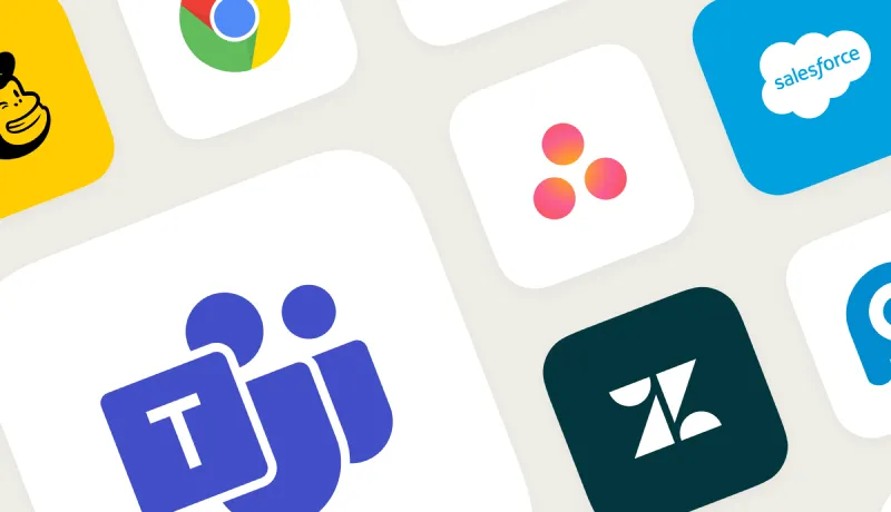 Logos der mit RingCentral integrierten Apps